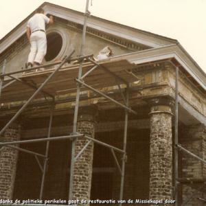 Restauratie van de Missiekapel april 1988